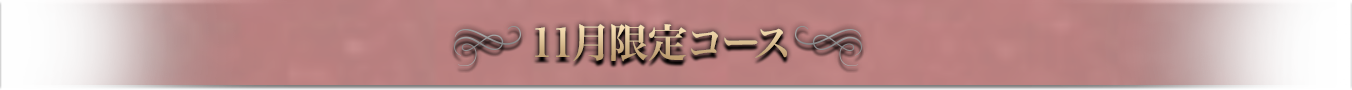 11月限定コース